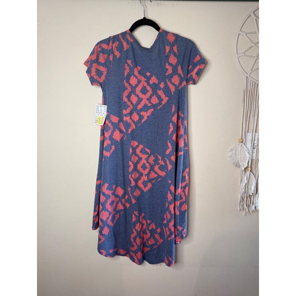Lularoe Carly Hi Low Dress Geometric Size XXS Stretchy NWT - Picture 4 of 15